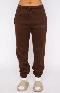 White Fox Boutique AU Uniform Sweatpants Chocolate