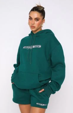 White Fox Boutique AU Clothing Impress Me Hoodie Green