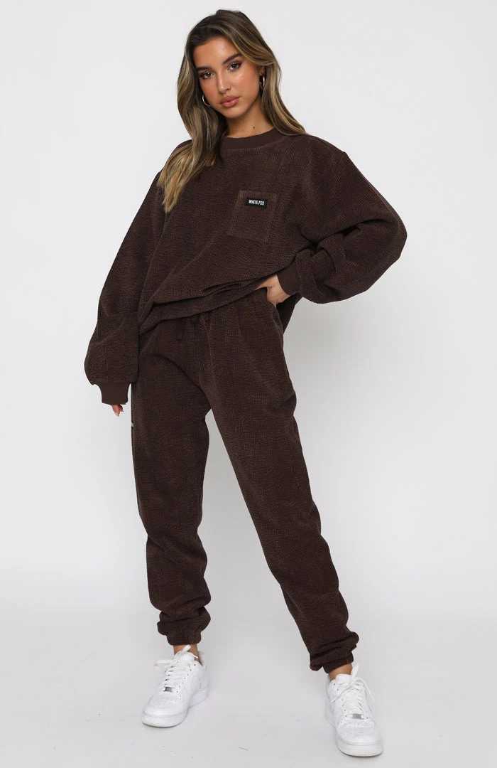 White Fox Boutique AU Clothing Book The Jet Cord Sweater Chocolate 7 White Fox Boutique AU Clothing Book The Jet Cord Sweater Chocolate