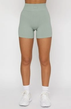 White Fox Boutique AU Clothing Take A Ride Seamless Bike Shorts Desert Sage