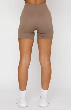 White Fox Boutique AU Take A Ride Seamless Bike Shorts Mocha 11 White Fox Boutique AU Take A Ride Seamless Bike Shorts Mocha