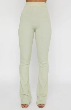 White Fox Boutique AU Make It Last Pants Sage