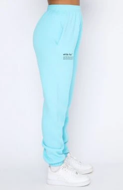 White Fox Boutique AU Clothing Do The Most Sweatpants Arctic Blue