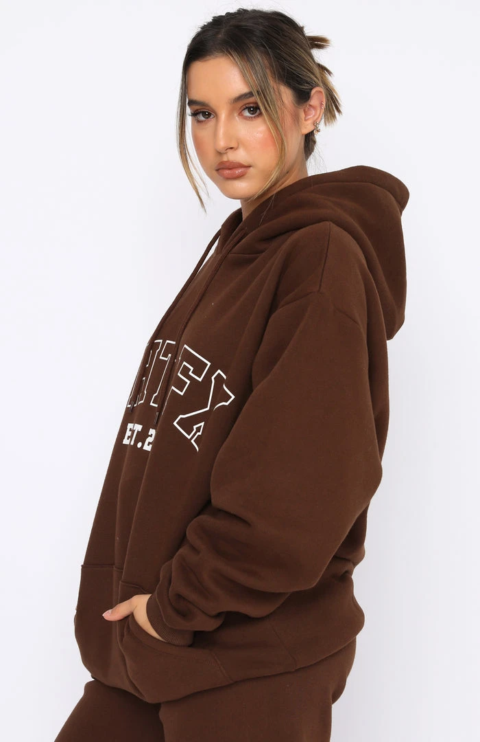 White Fox Boutique AU Play The Game Oversized Hoodie Chocolate 5 White Fox Boutique AU Play The Game Oversized Hoodie Chocolate