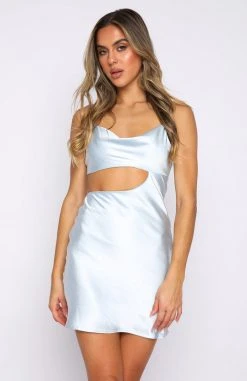 White Fox Boutique AU High Vibrations Mini Dress Ice Blue 9 White Fox Boutique AU High Vibrations Mini Dress Ice Blue