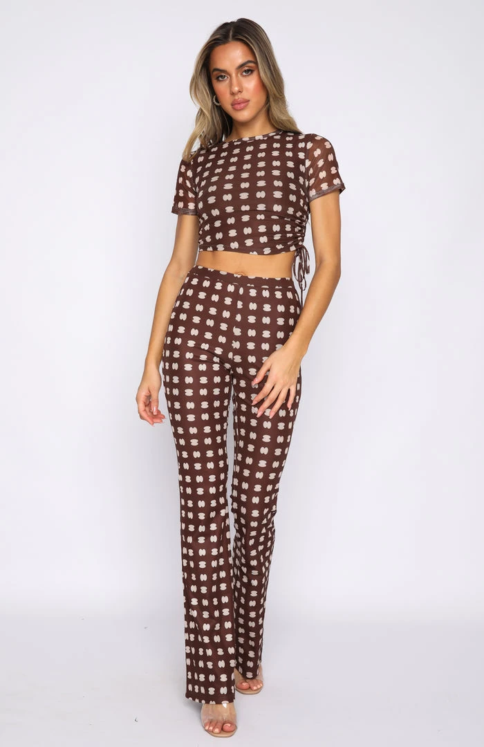 White Fox Boutique AU Tops Send Your Location Crop Choc Print 7 White Fox Boutique AU Tops Send Your Location Crop Choc Print