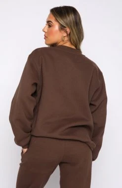 White Fox Boutique AU The Society Sweater Chocolate Sale 10 White Fox Boutique AU The Society Sweater Chocolate Sale