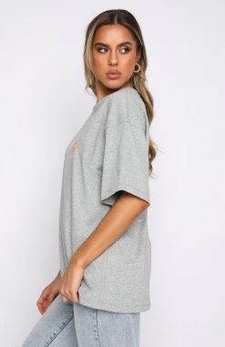 White Fox Boutique AU Clothing Have A Good Day Tee Grey Marle 9 White Fox Boutique AU Clothing Have A Good Day Tee Grey Marle