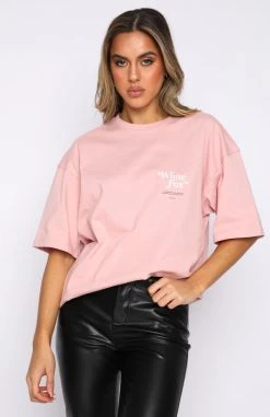 White Fox Boutique AU Have A Good Day Tee Pink Clothing