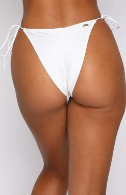 White Fox Boutique AU Margarita Hour Bottoms Shiny White Restocked