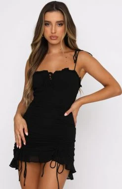 White Fox Boutique AU Clothing Feel This Good Mini Dress Black