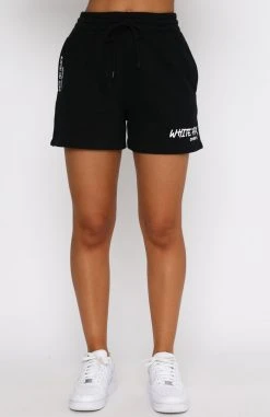 White Fox Boutique AU State Of Art Lounge Shorts Black