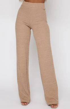 White Fox Boutique AU Unconditional Pants Beige Clothing