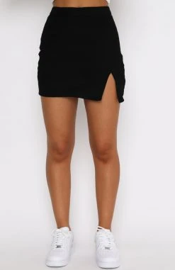 White Fox Boutique AU Suits You Mini Skirt Black