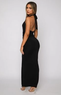 White Fox Boutique AU Feel Your Desire Maxi Dress Black Clothing