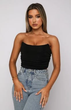 White Fox Boutique AU Like You Better Bustier Black