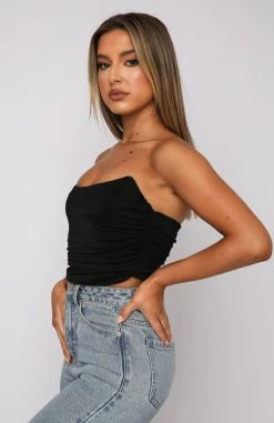 White Fox Boutique AU Like You Better Bustier Black