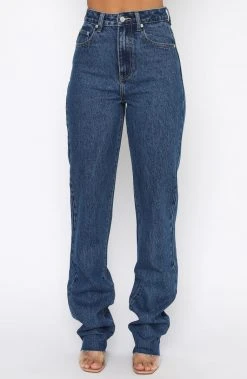 White Fox Boutique AU Bottoms New Destination Jeans Deep Blue