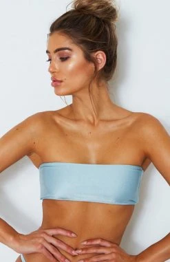 Whitefox Boutique Swimwear Kiki Bikini Top Baby Blue