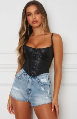 White Fox Boutique AU Savage Bustier Black Clothing