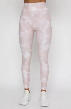 White Fox Boutique AU Comfort Zone Leggings Dusty Tie Dye