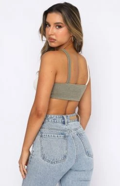 White Fox Boutique AU Tops More Than Friends Crop Khaki Cream 9 White Fox Boutique AU Tops More Than Friends Crop Khaki Cream