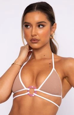 White Fox Boutique AU Sale Summer Bliss Bikini Top Mocha