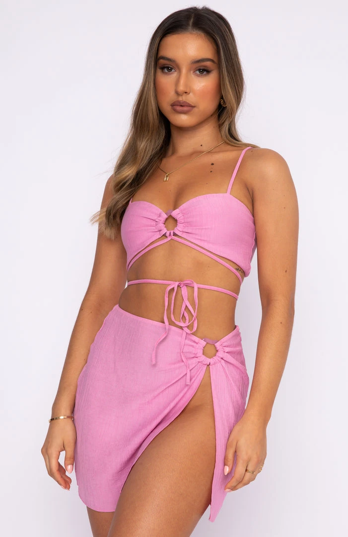 White Fox Boutique AU Flirty Nights Crop Pink 4 White Fox Boutique AU Flirty Nights Crop Pink