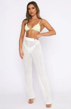 White Fox Boutique AU Never Too Late Pants White