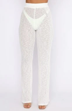 White Fox Boutique AU Never Too Late Pants White