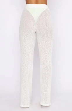 White Fox Boutique AU Never Too Late Pants White