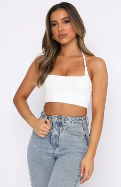 White Fox Boutique AU Clothing Whenever You Want Crop White