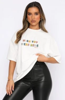 White Fox Boutique AU Stay Wishing Tee White Clothing