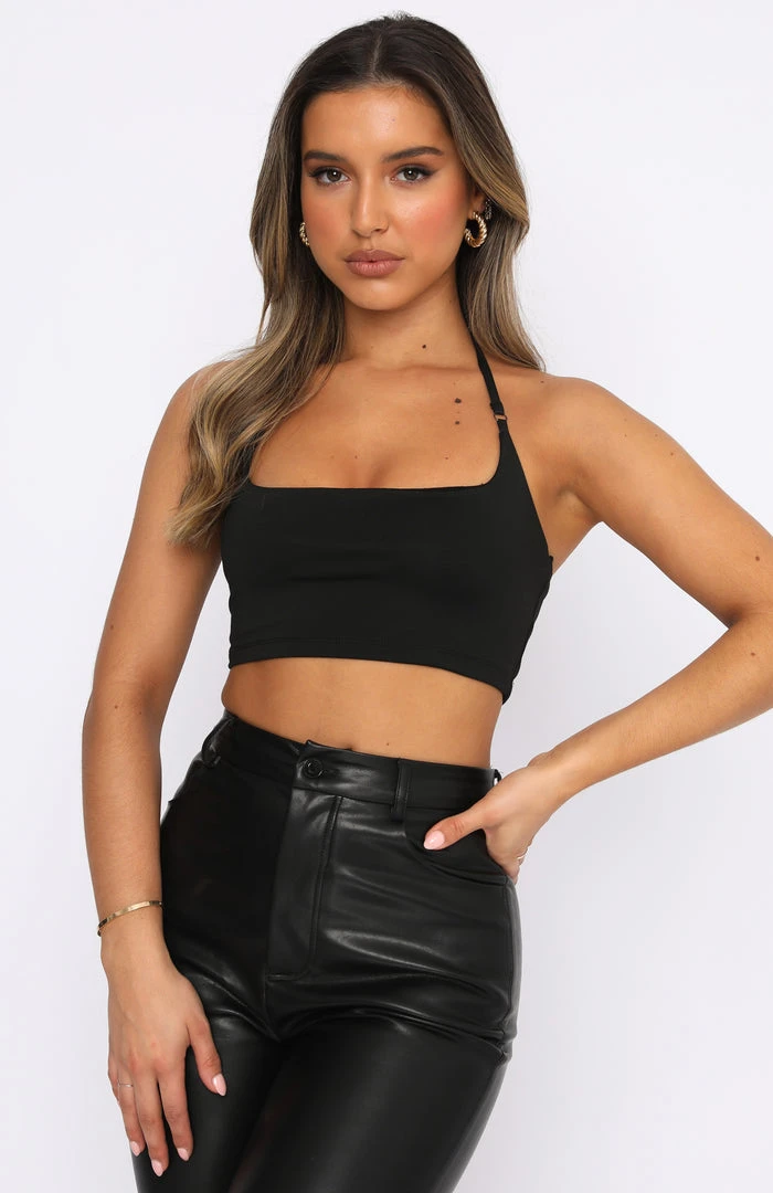 White Fox Boutique AU Clothing Whenever You Want Crop Black 4 White Fox Boutique AU Clothing Whenever You Want Crop Black