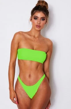 Whitefox Boutique Swimwear Kiki Bikini Top Neon Green