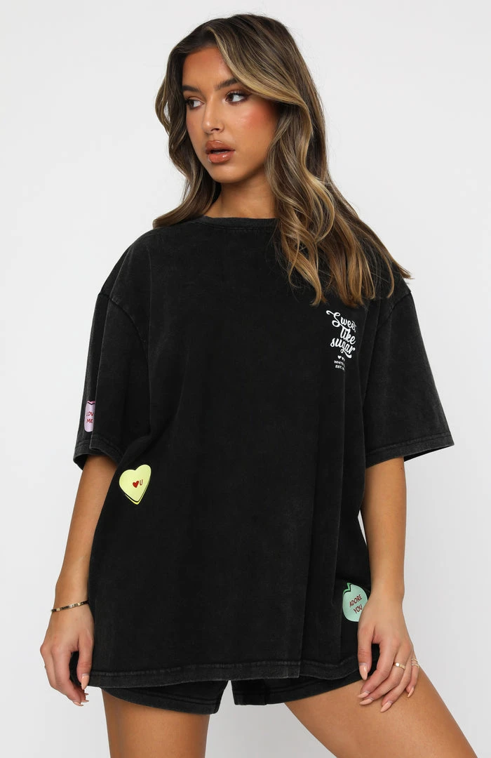 White Fox Boutique AU Bound My Love Tee Vintage Black 6 White Fox Boutique AU Bound My Love Tee Vintage Black