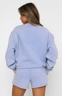 White Fox Boutique AU Make A Wish Sweater Sky Blue