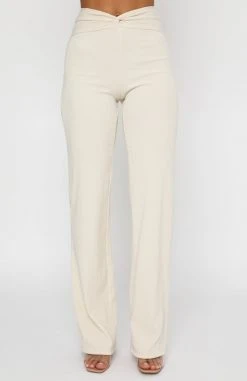 White Fox Boutique AU Clothing Trust Yourself Pants Oatmeal