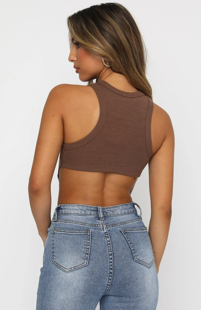 White Fox Boutique AU The Way It Goes Crop Chocolate 6 White Fox Boutique AU The Way It Goes Crop Chocolate