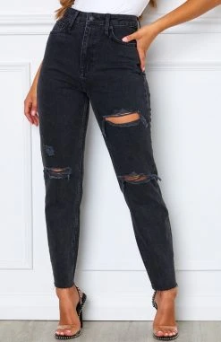 Whitefox Boutique Love Stoned Boyfriend Jeans Vintage Black