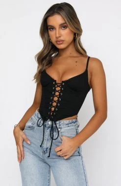 White Fox Boutique AU Sweet Fantasy Bustier Black