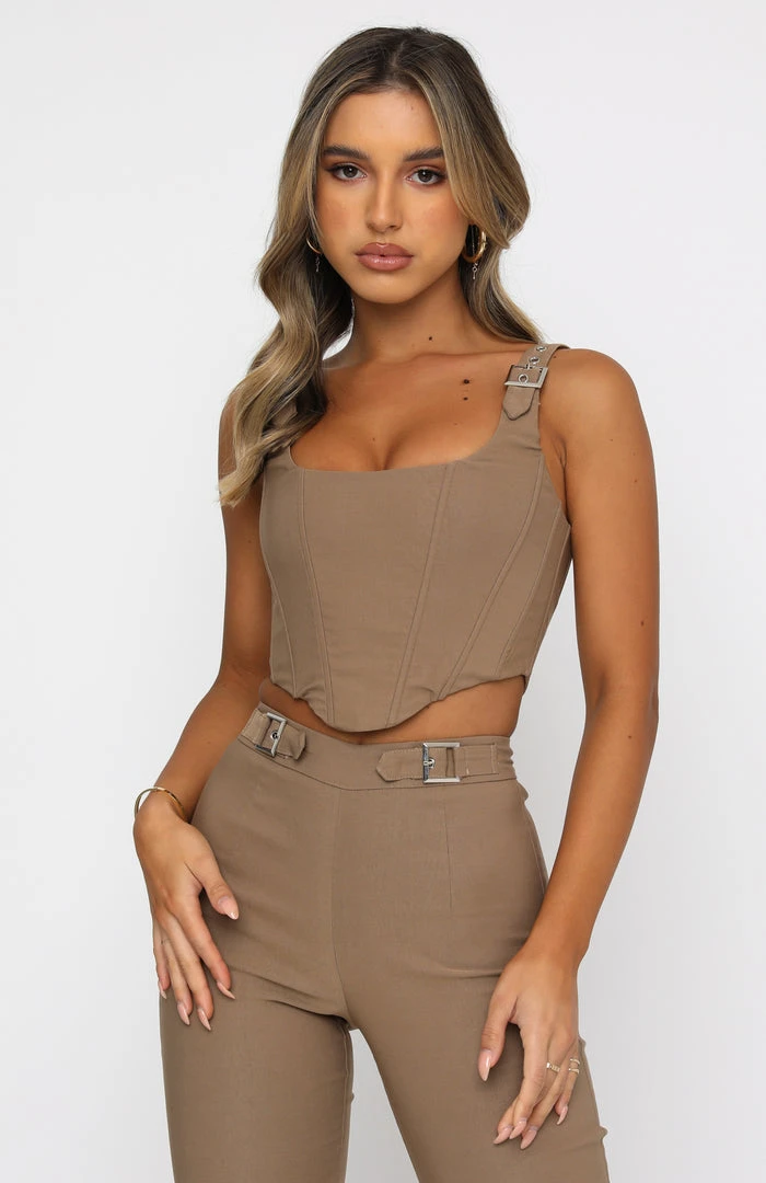 White Fox Boutique AU Clothing Keep Me Close Bustier Mocha 4 White Fox Boutique AU Clothing Keep Me Close Bustier Mocha