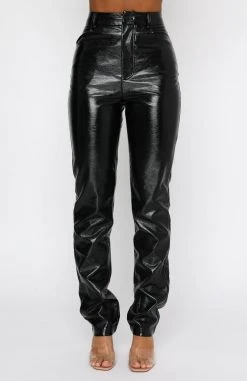 White Fox Boutique AU I'm The Only One PU Pants Black Clothing 14 White Fox Boutique AU I'm The Only One PU Pants Black Clothing