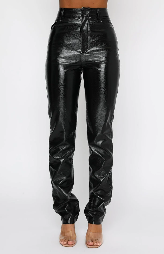 White Fox Boutique AU I'm The Only One PU Pants Black Clothing 4 White Fox Boutique AU I'm The Only One PU Pants Black Clothing