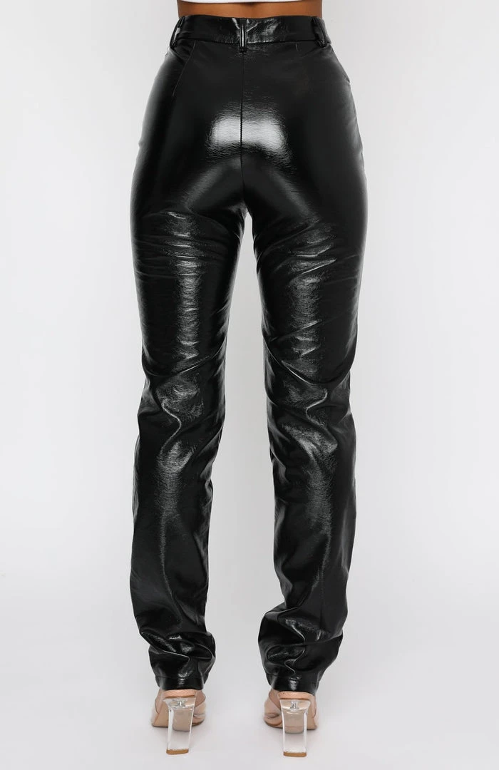 White Fox Boutique AU I'm The Only One PU Pants Black Clothing 6 White Fox Boutique AU I'm The Only One PU Pants Black Clothing