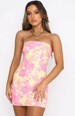 White Fox Boutique AU Sunset Skies Mini Dress Summer Blossom