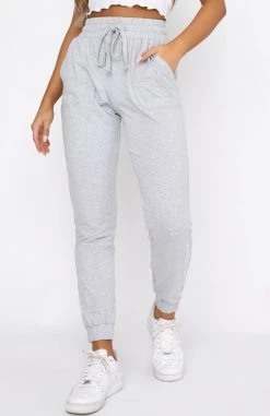 White Fox Boutique AU Clothing Worlds Apart Lounge Pants Grey Marle