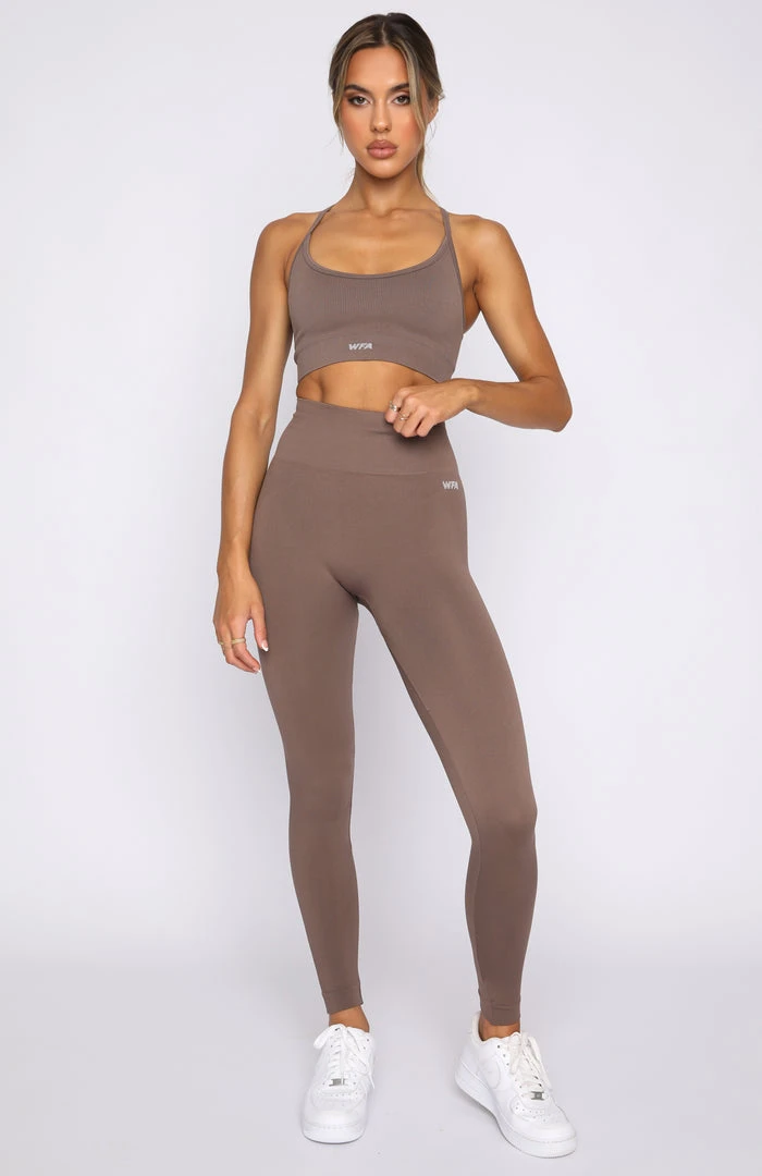 White Fox Boutique AU Restocked Cool Off Seamless Sports Bra Cocoa 7 White Fox Boutique AU Restocked Cool Off Seamless Sports Bra Cocoa