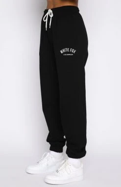 White Fox Boutique AU About That Time Sweatpants Black