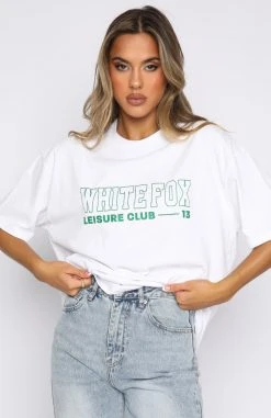 White Fox Boutique AU Clothing Check My Vibe Tee White